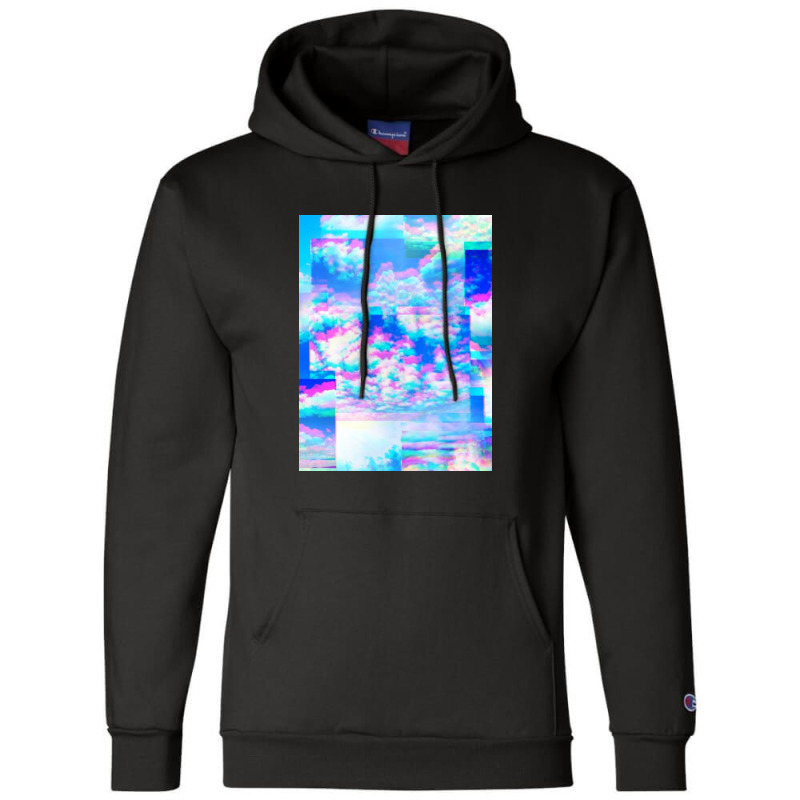 Skies = Sky, Clouds, Aesthetic, Dream, Weird, Glitch, Trippy Champion Hoodie | Artistshot