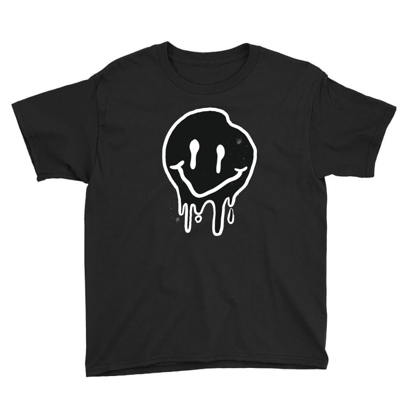 Black Smiley Youth Tee by Jonz | Artistshot