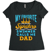 Mens Synchronized Swimming Dad Favorite Synchro Swimmer Artistic T Shi Women's Triblend Scoop T-shirt | Artistshot