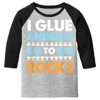 Funny Saltwater Aquarium I Glue Animals To Rocks T Shirt Youth 3/4 Sleeve | Artistshot