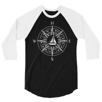 Nautical Sailing Sail Boat Captain Sailor Compass Sailing T Shirt 3/4 Sleeve Shirt | Artistshot