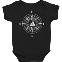 Nautical Sailing Sail Boat Captain Sailor Compass Sailing T Shirt Baby Bodysuit | Artistshot