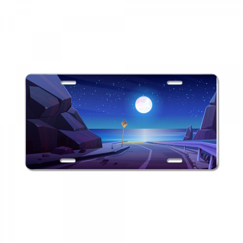 Night Trip License Plate | Artistshot