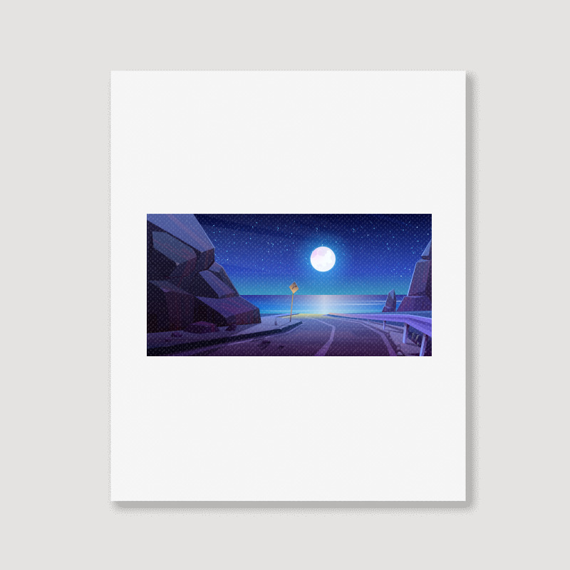 Night Trip Portrait Canvas Print | Artistshot