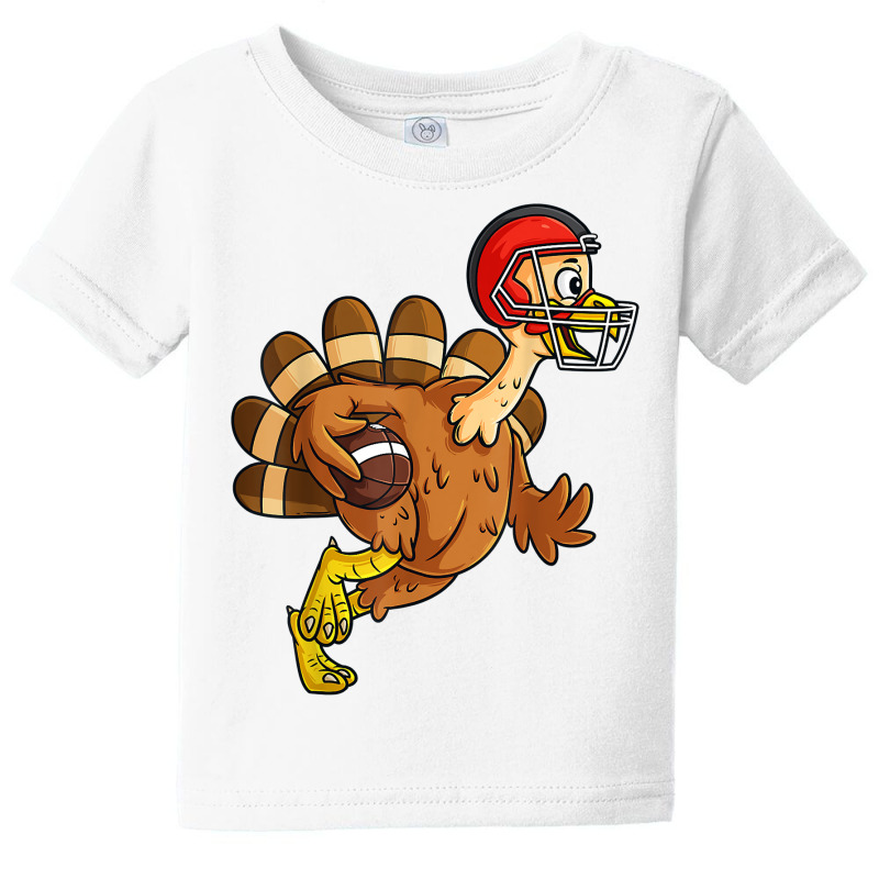 Thanksgiving Turkey Running Back Football Boys Kids Teens T Shirt Baby Tee by hollymu | Artistshot