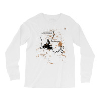 Louisiana Atv Trail Rider Mud La State Map Atv Riding T Shirt Long Sleeve Shirts | Artistshot