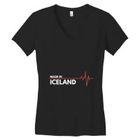 Iceland Country Of Birth Made In Women's V-neck T-shirt | Artistshot