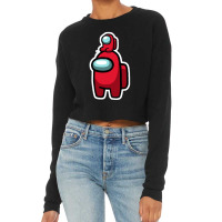 You Among Me My Son And Us Best Gift For Child  Who Love Game Cropped Sweater | Artistshot