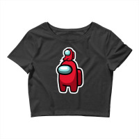 You Among Me My Son And Us Best Gift For Child  Who Love Game Crop Top | Artistshot