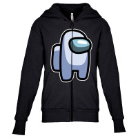 You Among Me My Son And Us Best Gift For Child  Who Love Game Youth Zipper Hoodie | Artistshot