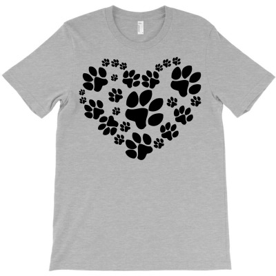 Cat Love Paw T-shirt Designed By Mike