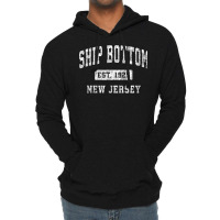 Ship Bottom New Jersey Nj Vintage Established Sports Design T Shirt Lightweight Hoodie | Artistshot