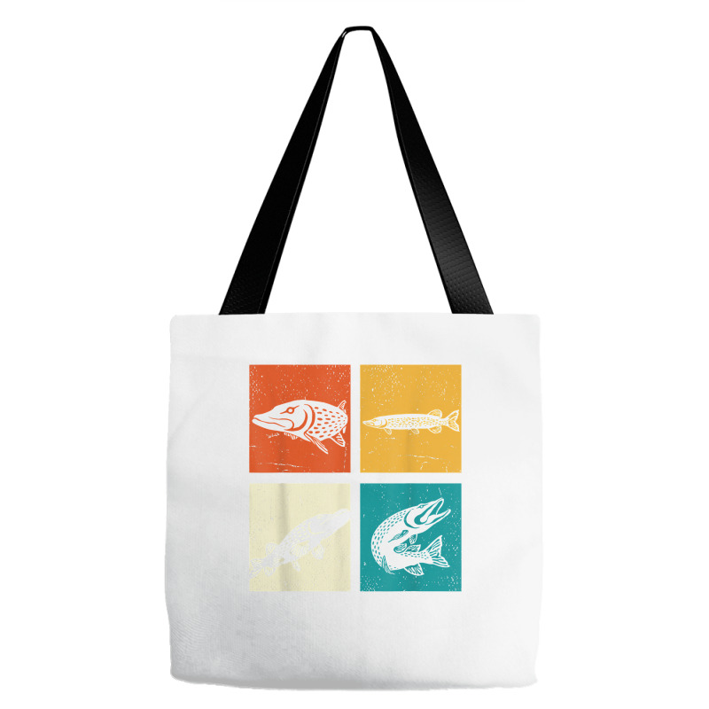 Pop Art Underwater Fishkeeping Fishing Pike Retro Fish T Shirt Tote Bags | Artistshot