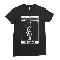 Tarot Card Reading Cartomancy Hanged Man Occult Goth Pagan T Shirt Ladies Fitted T-shirt | Artistshot