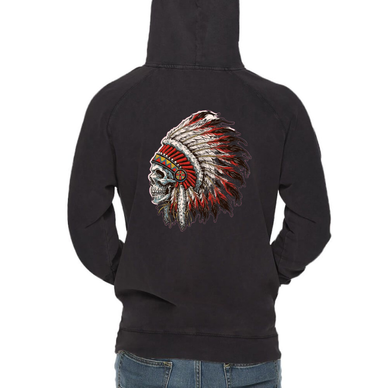Apache Indian Skull Vintage Hoodie By Hglan77 Artistshot