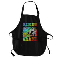 Riding Into 2nd Grade Atv Quad Rider Boy Funny T Shirt Medium-length Apron | Artistshot