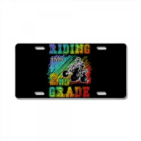 Riding Into 2nd Grade Atv Quad Rider Boy Funny T Shirt License Plate | Artistshot