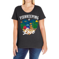 Saltwater Aquarium Heart Fishkeeping Is Love T Shirt Ladies Curvy T-shirt | Artistshot