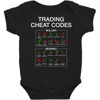 Trading Cheat Code Candlestick Pattern Funny Stock Trader T Shirt Baby Bodysuit | Artistshot