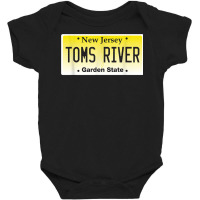 Toms River Nj Hometown New Jersey License Plate Graphic T Shirt Baby Bodysuit | Artistshot