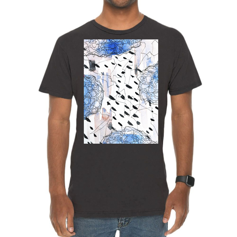 Abstract Watercolor Shape Art Vintage T-Shirt by Visudylic Creations | Artistshot