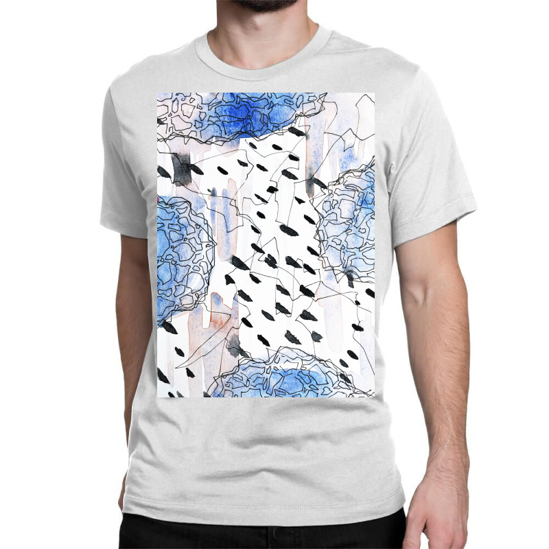 Abstract Watercolor Shape Art Classic T-shirt by Visudylic Creations | Artistshot