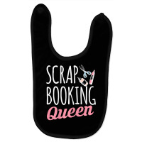 Womens Scrapbooking Queen Scrapbook Scrapbooker Crops Swaps Sticker T Baby Bibs | Artistshot