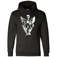 Skeleton Rock Vintage Champion Hoodie | Artistshot