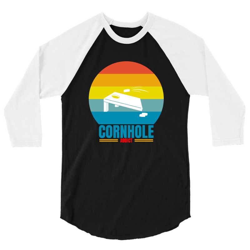 Cornhole Addict 3/4 Sleeve Shirt | Artistshot