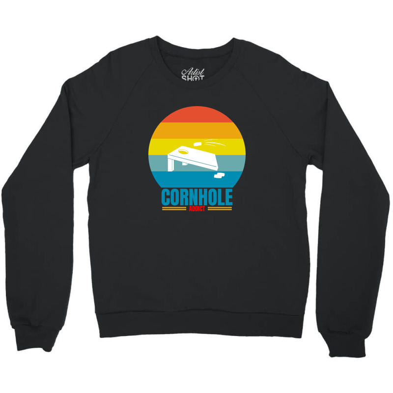 Cornhole Addict Crewneck Sweatshirt | Artistshot