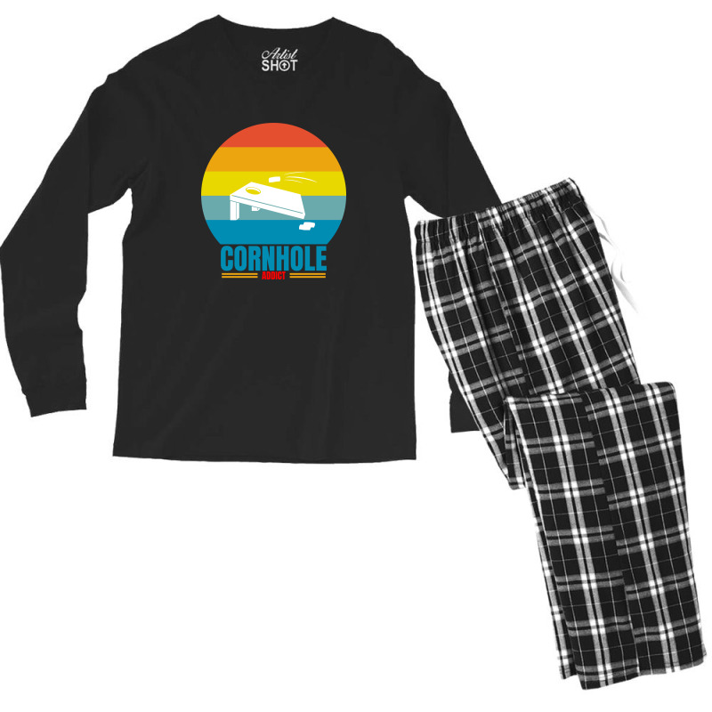 Cornhole Addict Men's Long Sleeve Pajama Set | Artistshot