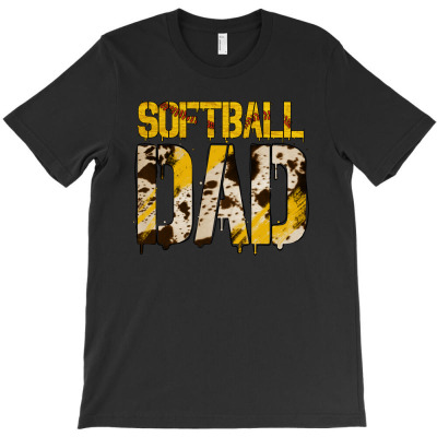 Softball Dad T-shirt Designed By Saul