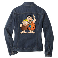 Barney Rubble Ladies Denim Jacket | Artistshot