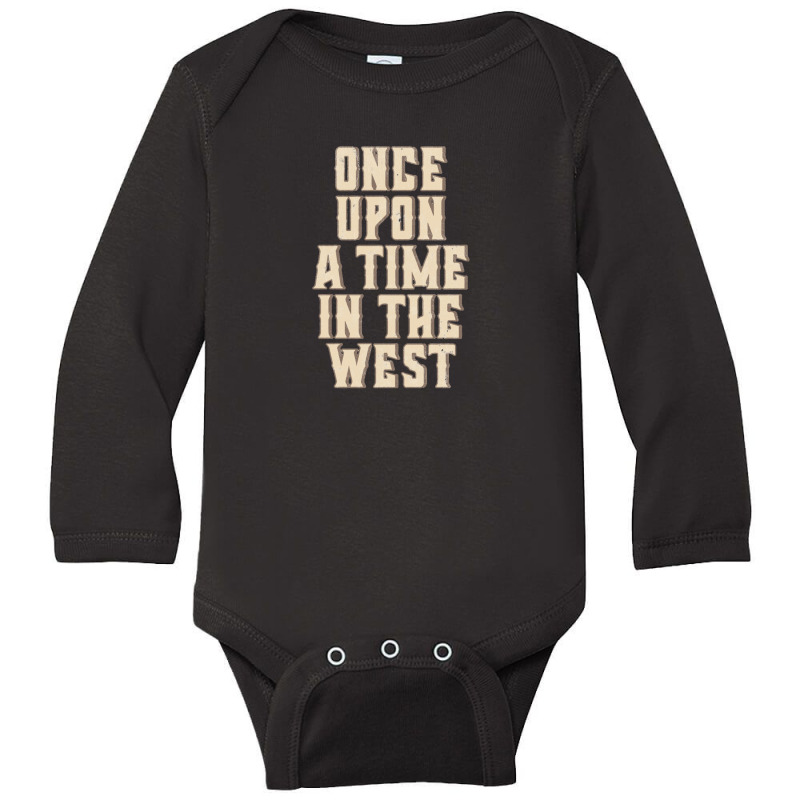 Once Upon A Time In The West Long Sleeve Baby Bodysuit by qulonuhun | Artistshot