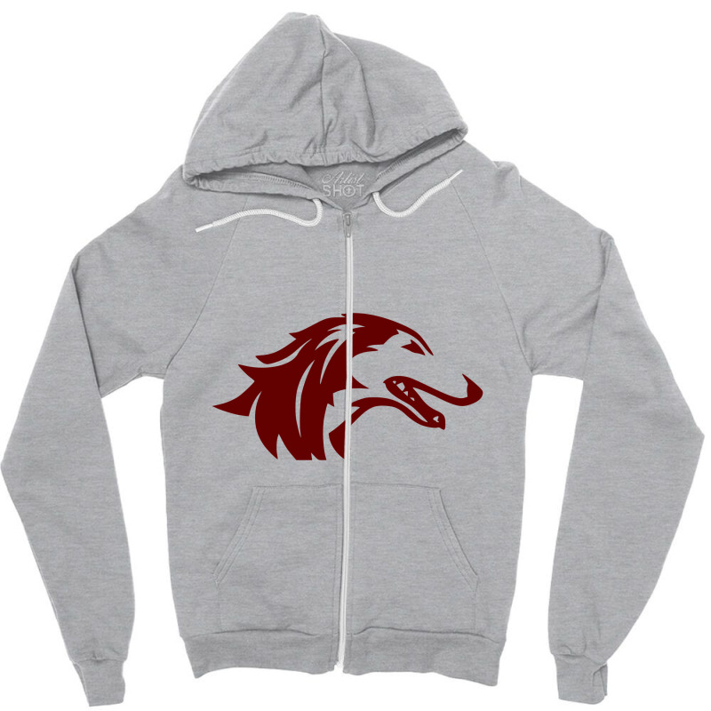 The Southern Illinois Salukis Zipper Hoodie by christiano rebeca | Artistshot