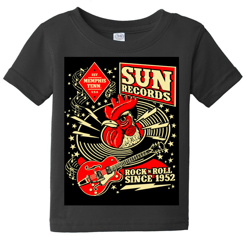 American Independent Record Label Sun Records Baby Tee by JohnBush | Artistshot