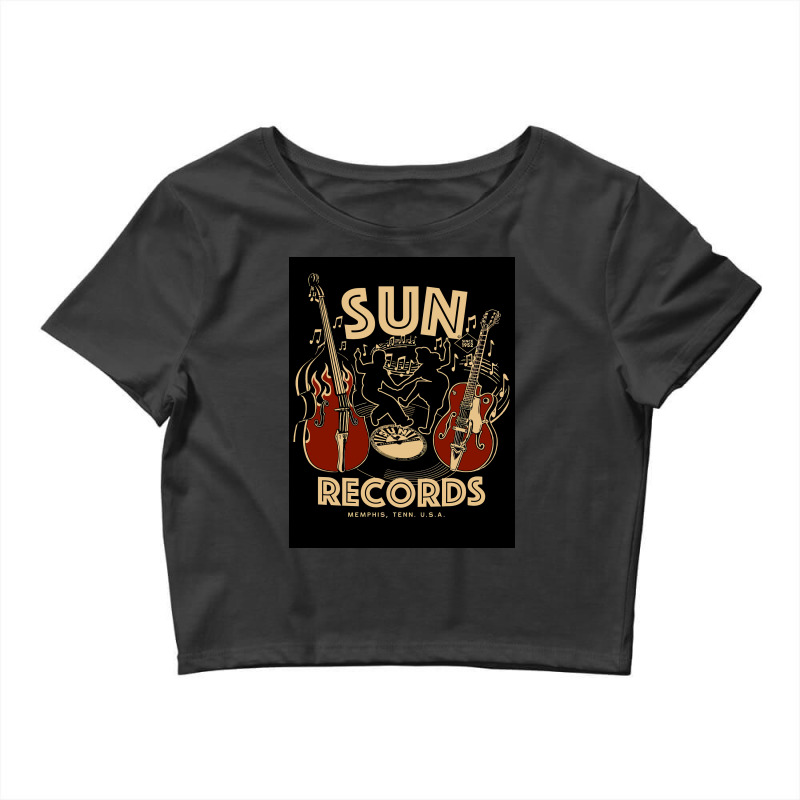 American Independent Record Label Sun Records Crop Top by JohnBush | Artistshot