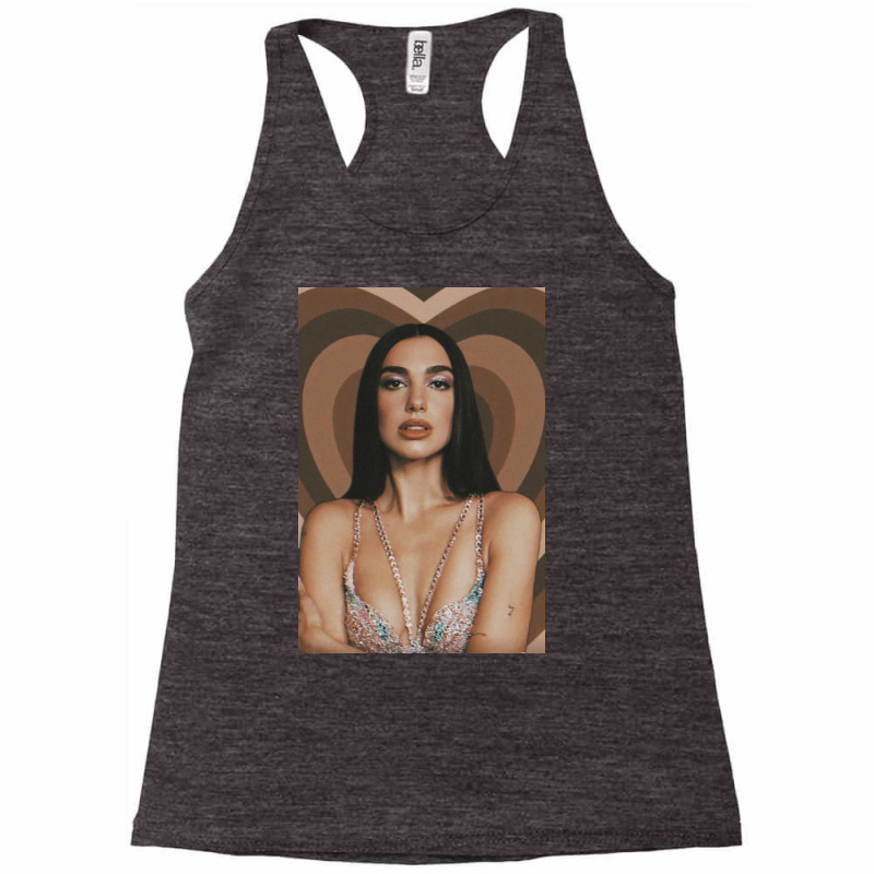 Dua Take A Photo With A Brown Background Love Racerback Tank by annaponder | Artistshot