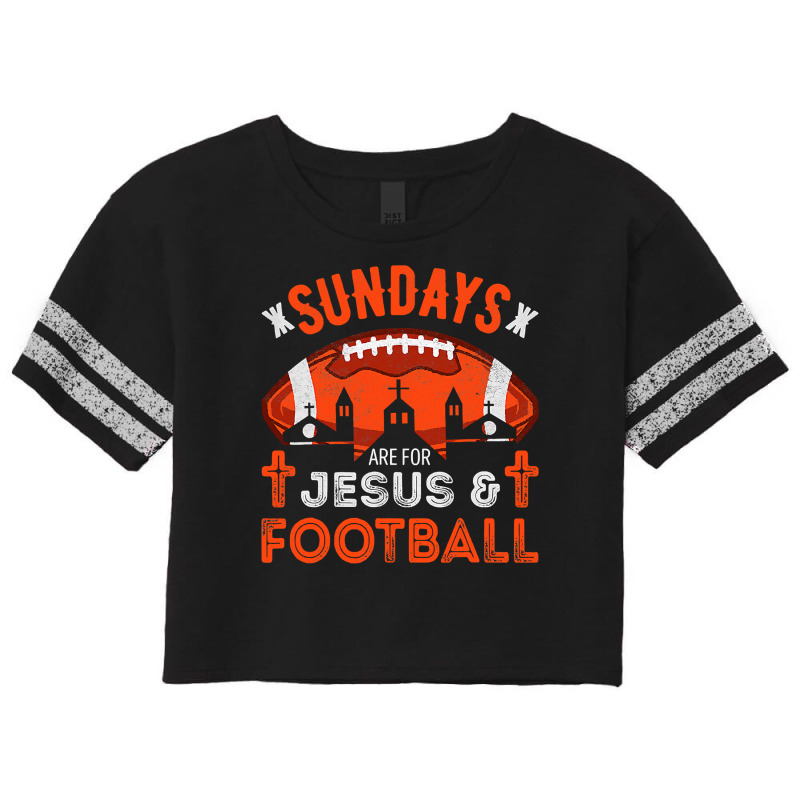 Football Sundays Are For Jesus And Cleveland Christian Scorecard Crop Tee by circularflap | Artistshot