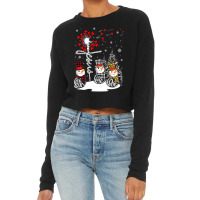 Faith Hope Love Snowman Jesus Dandelion Christian Christmas Cropped Sweater | Artistshot