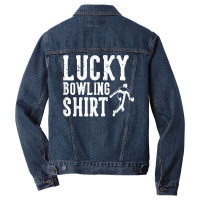 Lucky Bowling Shirt T Shirt Men Denim Jacket | Artistshot