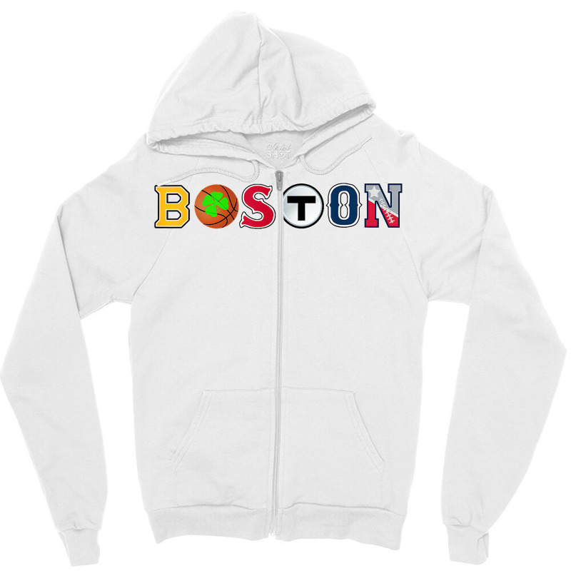 Bawston Townie Sports Fan Boston Mass New England Proud T Shirt Zipper Hoodie | Artistshot