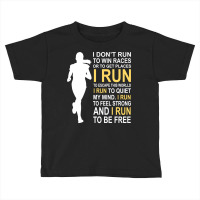 Female Runner Girl Women I Don't Run To Win Races Pullover Hoodie Toddler T-shirt | Artistshot