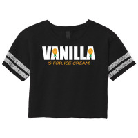 Vanilla Is For Ice Cream Upside Down Pineapple Swinger Theme T Shirt Scorecard Crop Tee | Artistshot