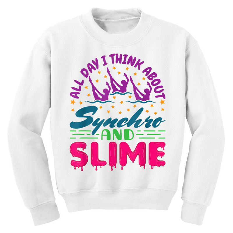 Synchro And Slime   Synchronized Swimming Swim T Shirt Youth Sweatshirt by marshall0976 | Artistshot