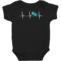 Synchro Swimming Heartbeat Synchronized Swimmer Ekg T Shirt Baby Bodysuit | Artistshot