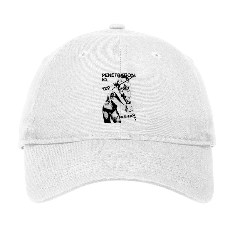 Penetration Punk Fanzine Iggy Pop Tribute Design Adjustable Cap | Artistshot