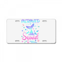 Mermaid Squad Of The Birthday Mermaid Tail Family Matching T Shirt License Plate | Artistshot