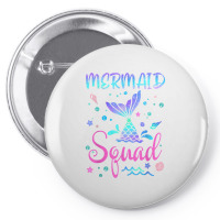 Mermaid Squad Of The Birthday Mermaid Tail Family Matching T Shirt Pin-back Button | Artistshot