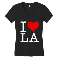 I Love Los Angeles Women's V-neck T-shirt | Artistshot